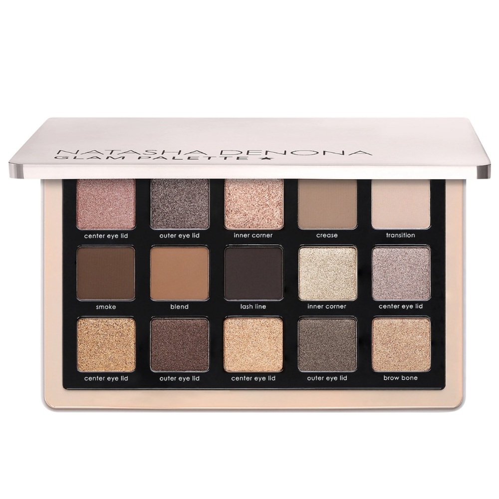 Natasha Denona Glam Palette - Brown, Cream, Gray